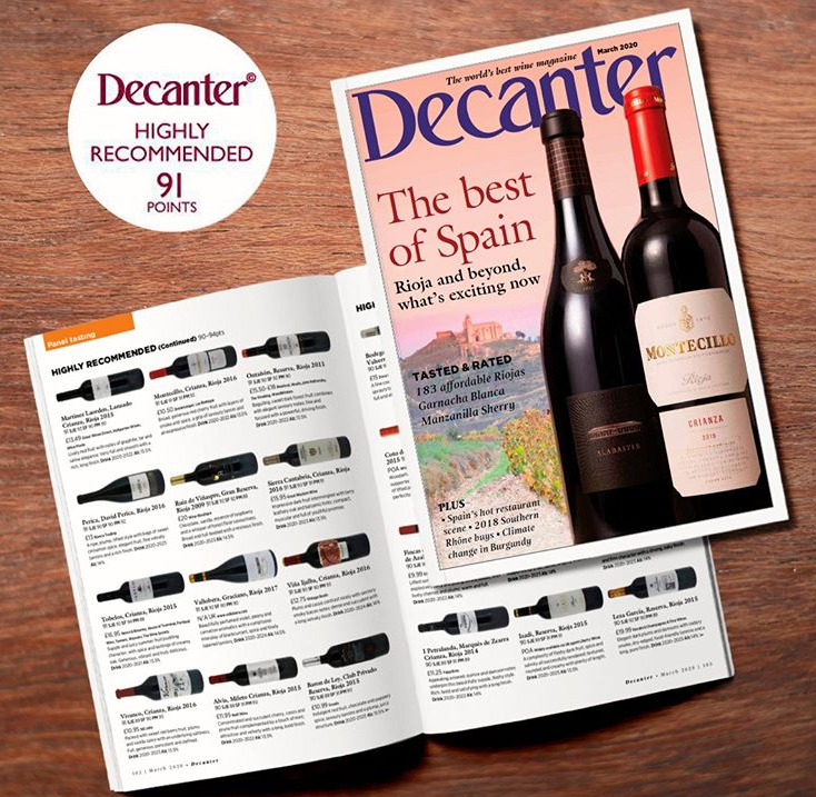 Montecillo Rioja Crianza Lands the Cover!